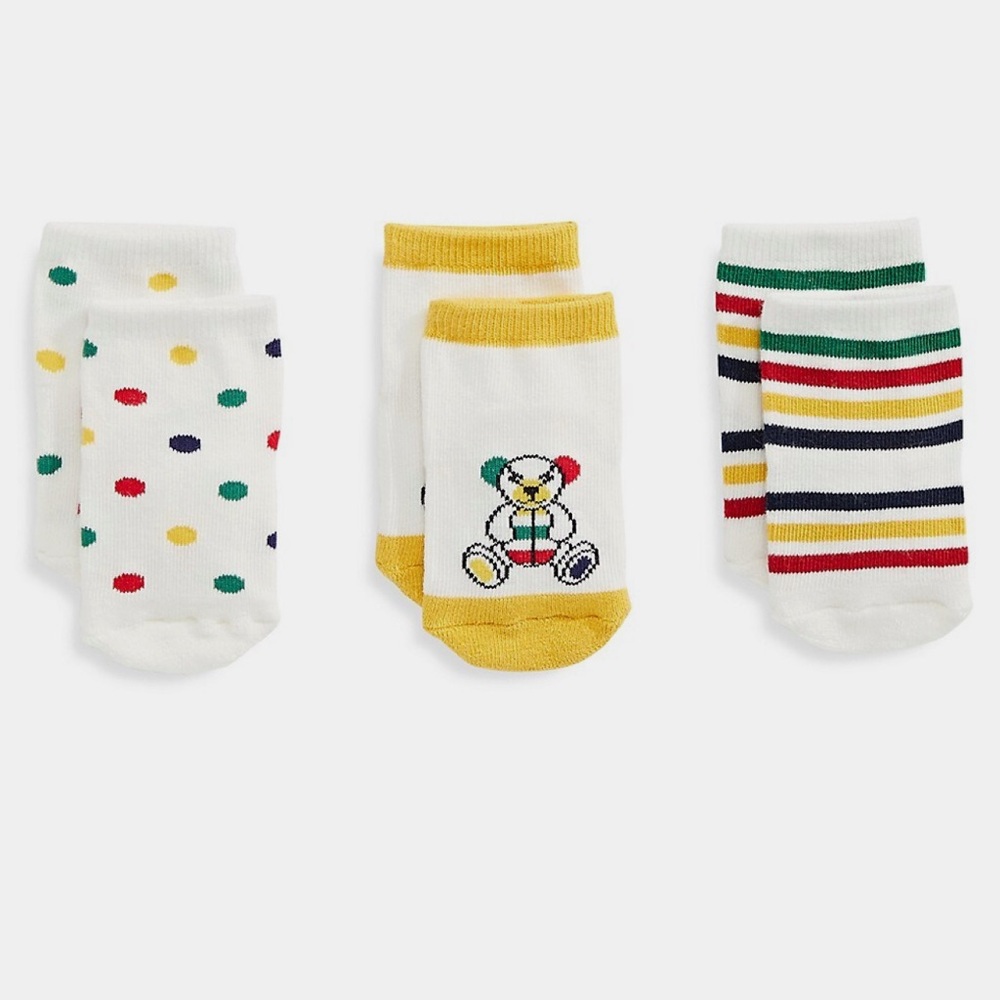 🇨🇦 Hudson’s Bay Stripes Baby Socks (set of 3 pairs)